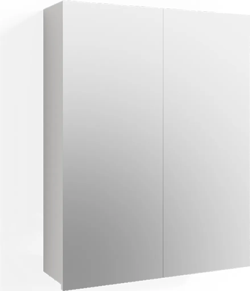 Armoire de salle de bain avec miroir Vicco Fredd 60x77 cm Blanc Brillant
