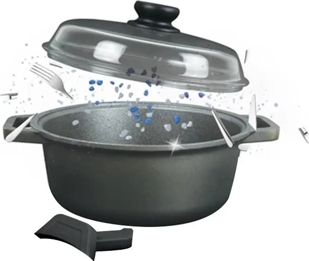 Padella Induzione 28cm BLACKPLUS: Design Italiano e Alluminio Green
