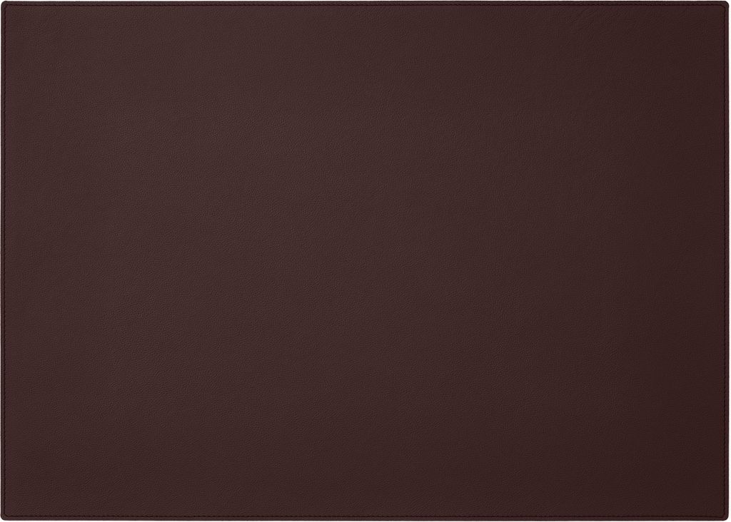 Schreibtischunterlage Echtes Leder Dunkel Braun cm 70x50 - Mauspad XXL Eckige Ecken - Hergestellt in Italien