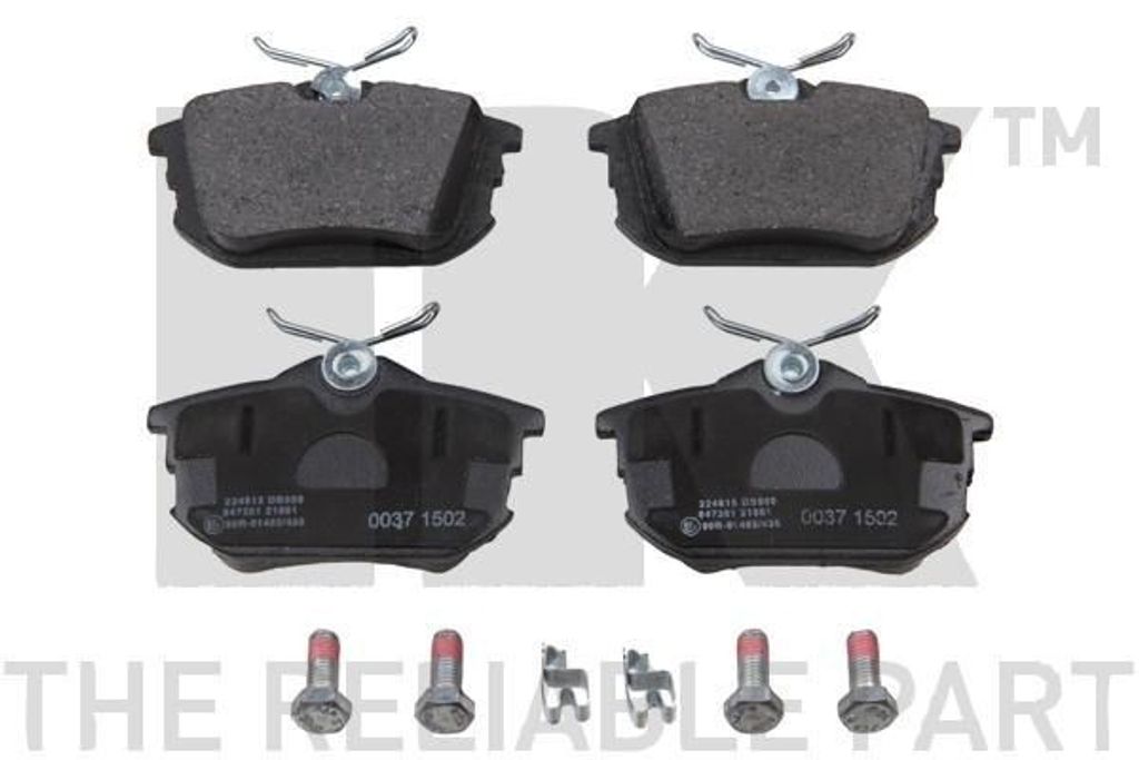 NK Bremsbeläge Satz Hinten Bremsklötze für VOLVO V40 Kombi (645) 224815
