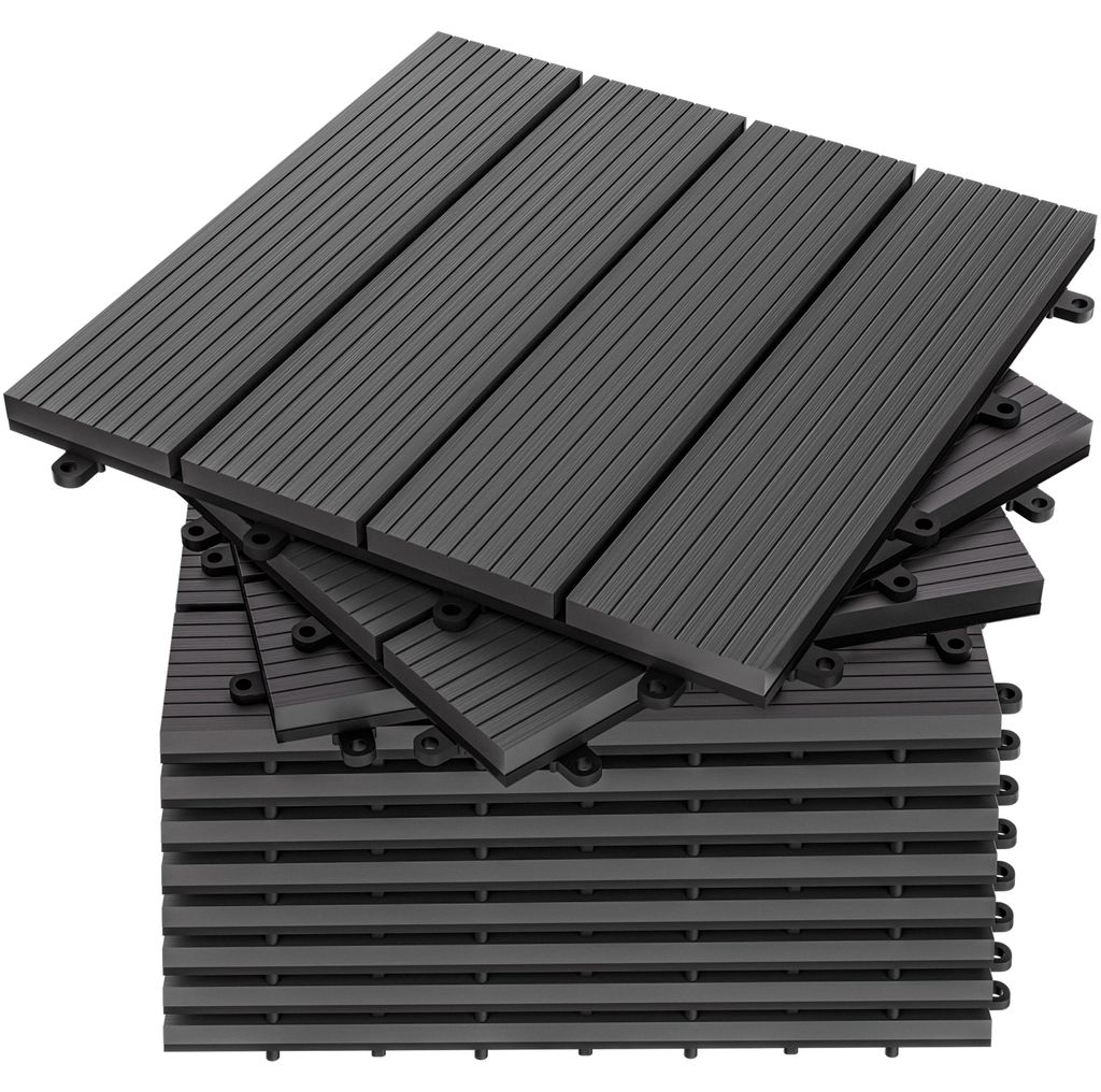 DEUBA® WPC Fliesen 30x30 cm Stecksystem Zuschneidbar Produktbild 