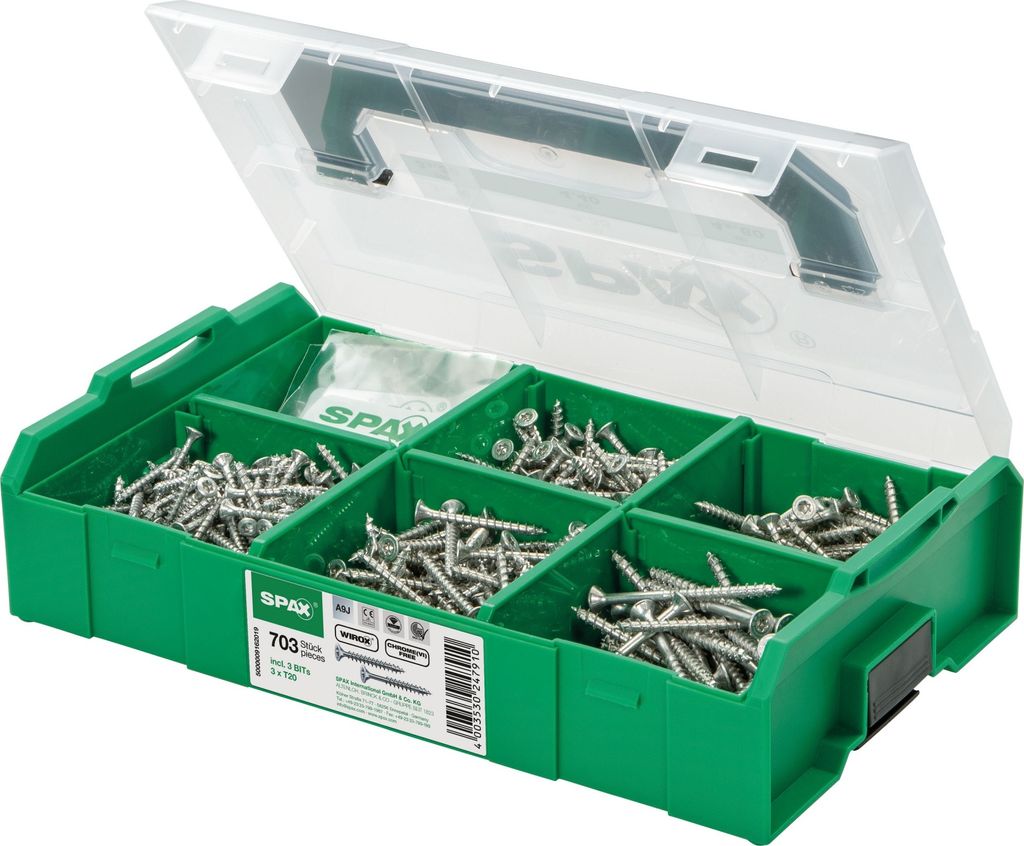SPAX Montagekoffer L-BOXX Mini, 1 Stück, Schraubenset mit 6 Produktbild 