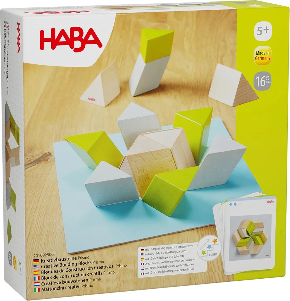 Jouet de construction en bois durable HABA Prismo - Adieu le plastique