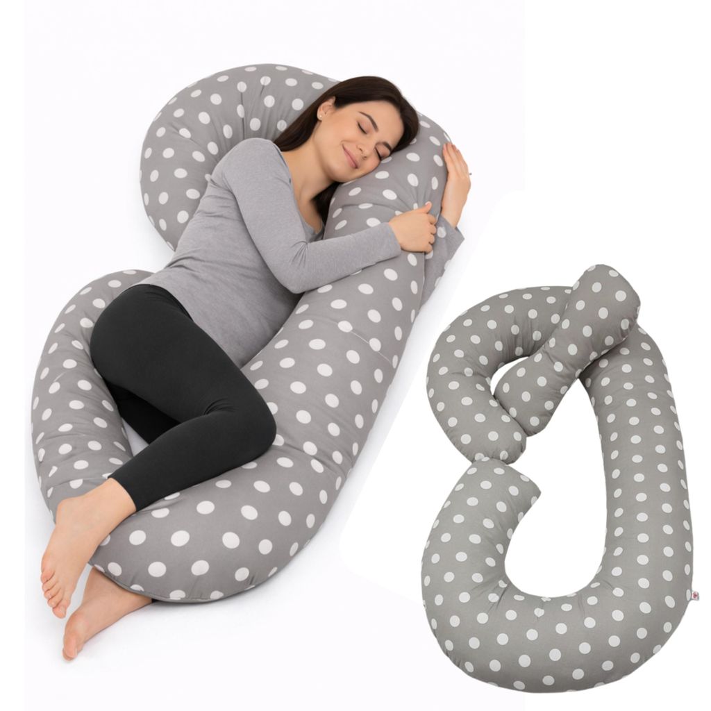 ODOL-PLUSZ C-förmiges Schwangerschaftskissen Ergonomisches Stillkissen & Seitenschläferkissen 120 cm Pregnancy Pillow Body Pillow