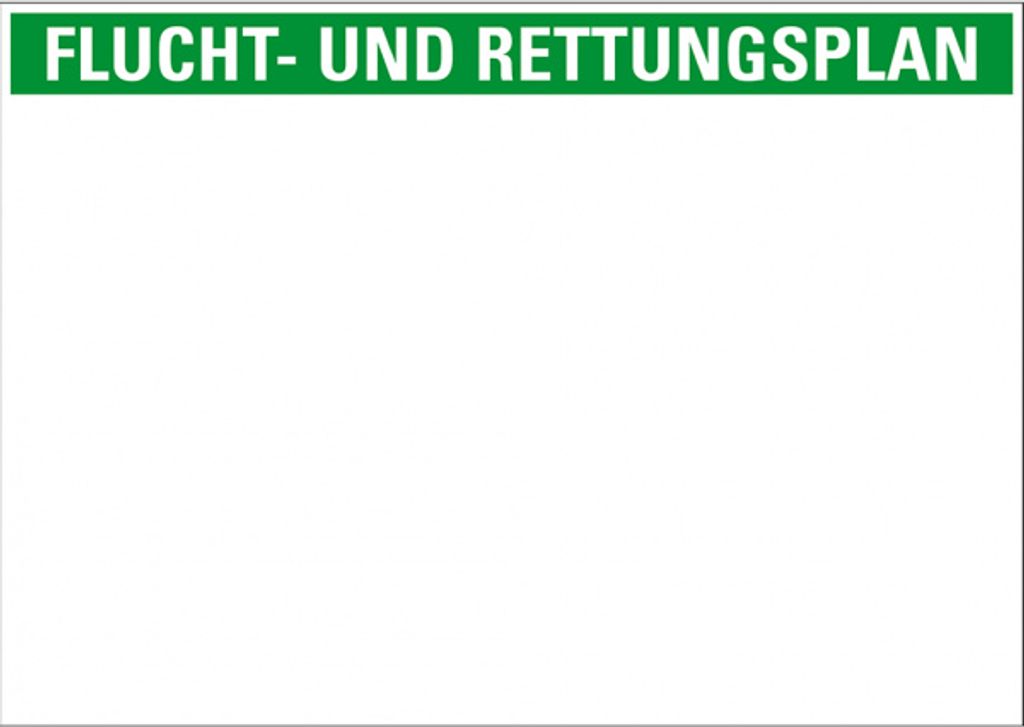 Dreifke Planträger für Flucht- und Rettungspläne, mit Überschrift, Kunststof...