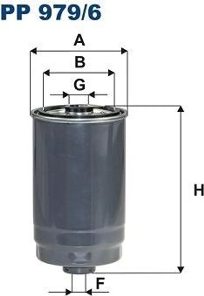 Filtre à carburant haute précision FILTRON PP 979/6 type OE 31922A9000