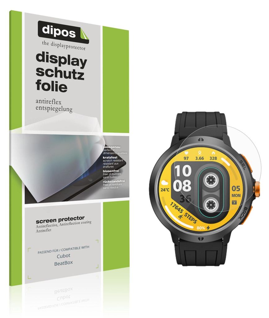 6x Schutzfolie für Cubot BeatBox matt Displayschutzfolie Folie Display Schutz dipos