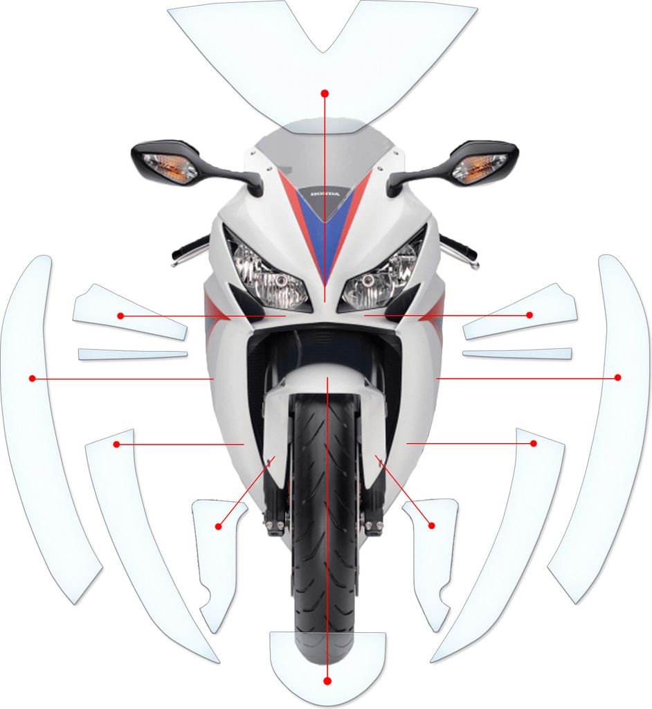 Lackschutzfolie Steinschlagschutz passend für Honda CBR1000RR Fireblade SC59 2012-2016
