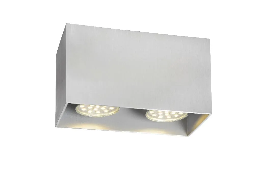 Plafonnier Cuisine et Salon 2xGU10 en Chrome Mat : Éclairez votre Maison