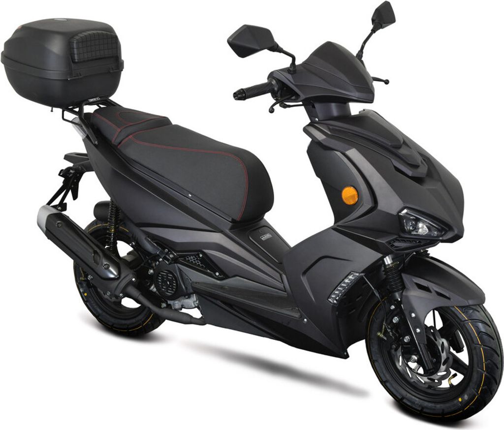 Motorroller Striker 125ccm 85km/h, Euro 5+, mattschwarz, Produktbild 