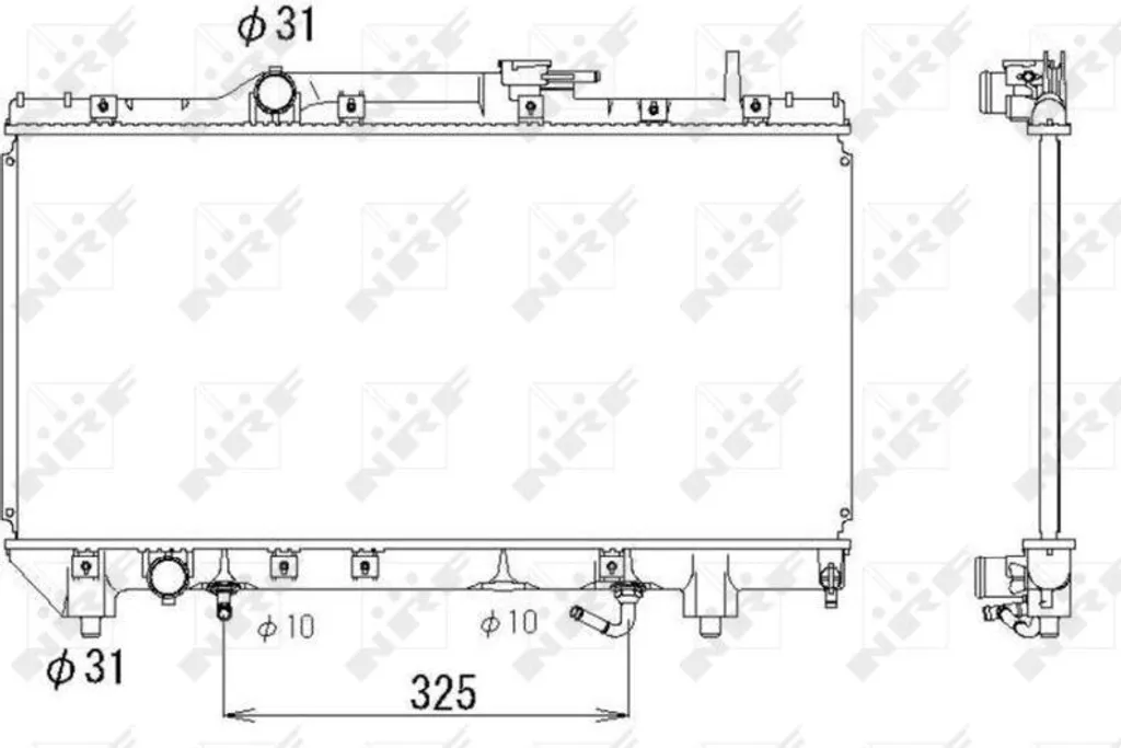 Radiateur anti-surchauffe moteur OE 1640016460 pour Carina E T19