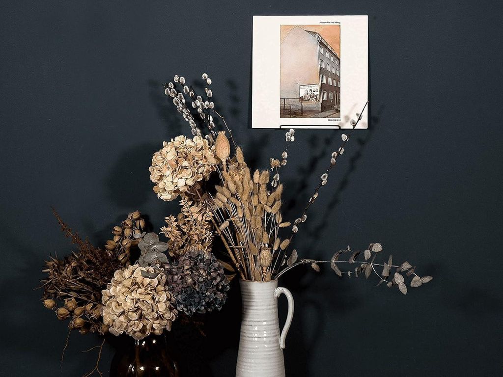 Wandhalterung 6 Stück ohne Bohren - dekorative Wandregal für Schallplatten - Metall Vinyl Lagerung - Plattenständer Vinyl Halter