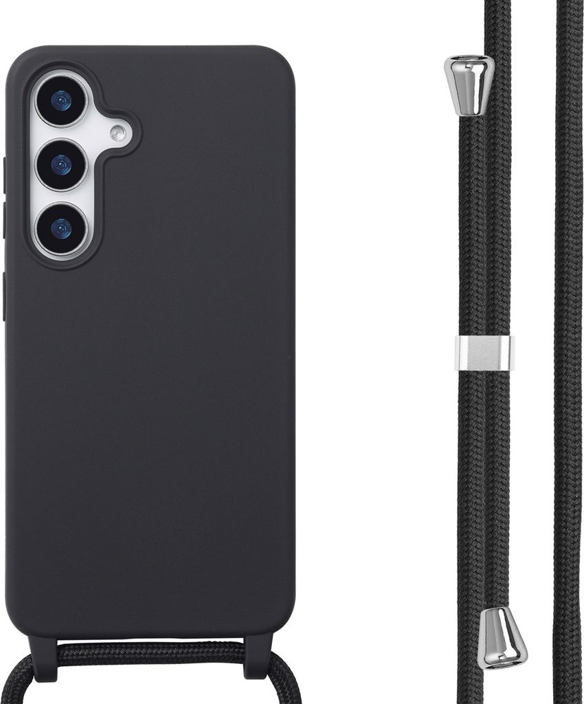 imoshion SilikonHülle mit Band Samsung Galaxy S25 - Schwarz Produktbild 