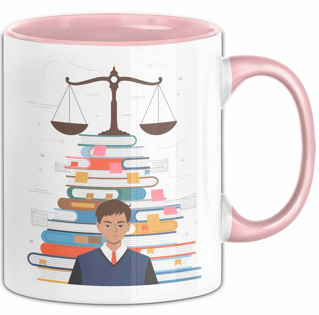 Jurastudent Tasse Geschenk Lustige Geschenkidee Spruch Für Juristische Köpfe (Rosa)