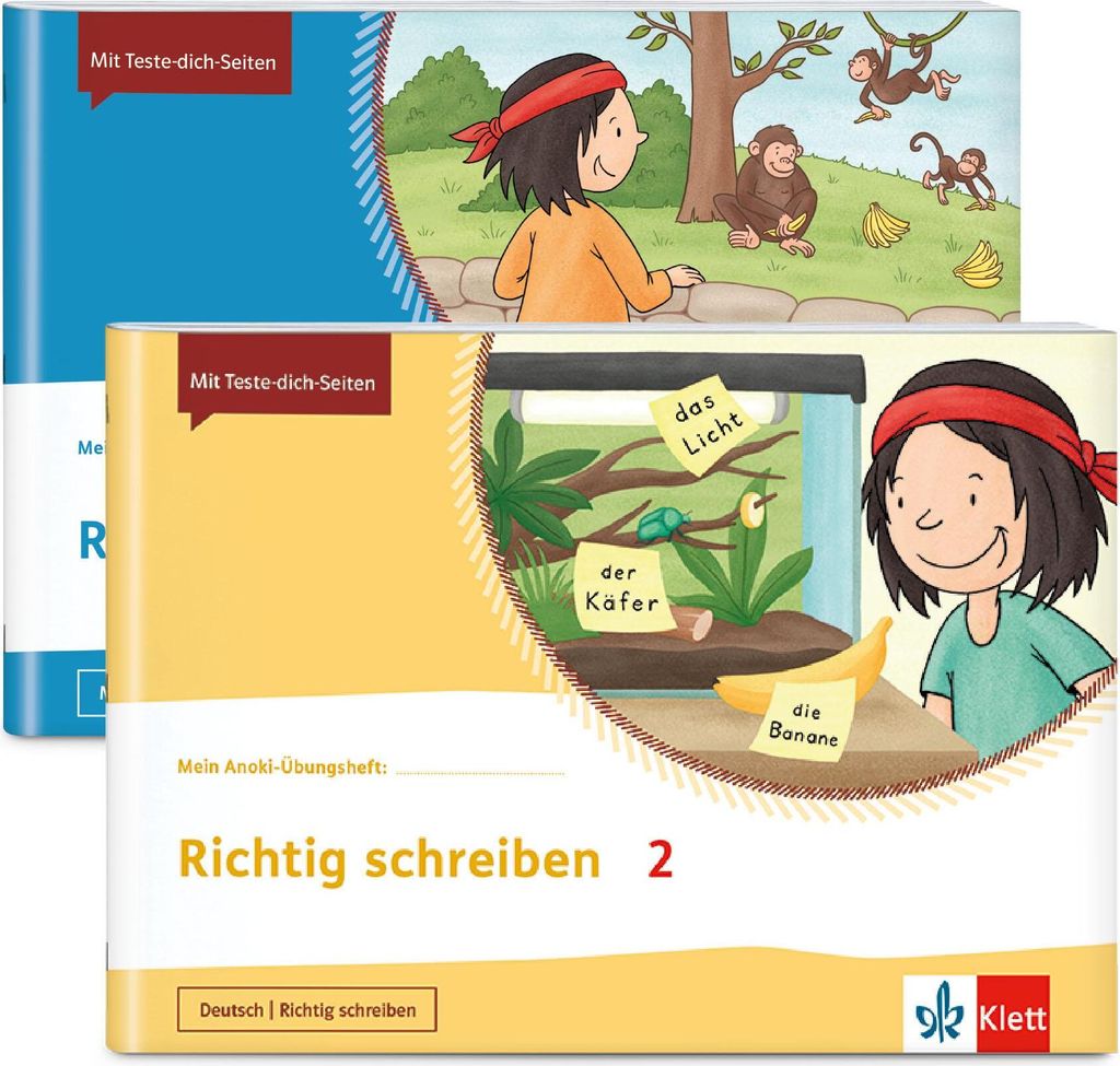 Mein Anoki-Übungsheft - Paket Richtig schreiben / Richtig rechnen 2
