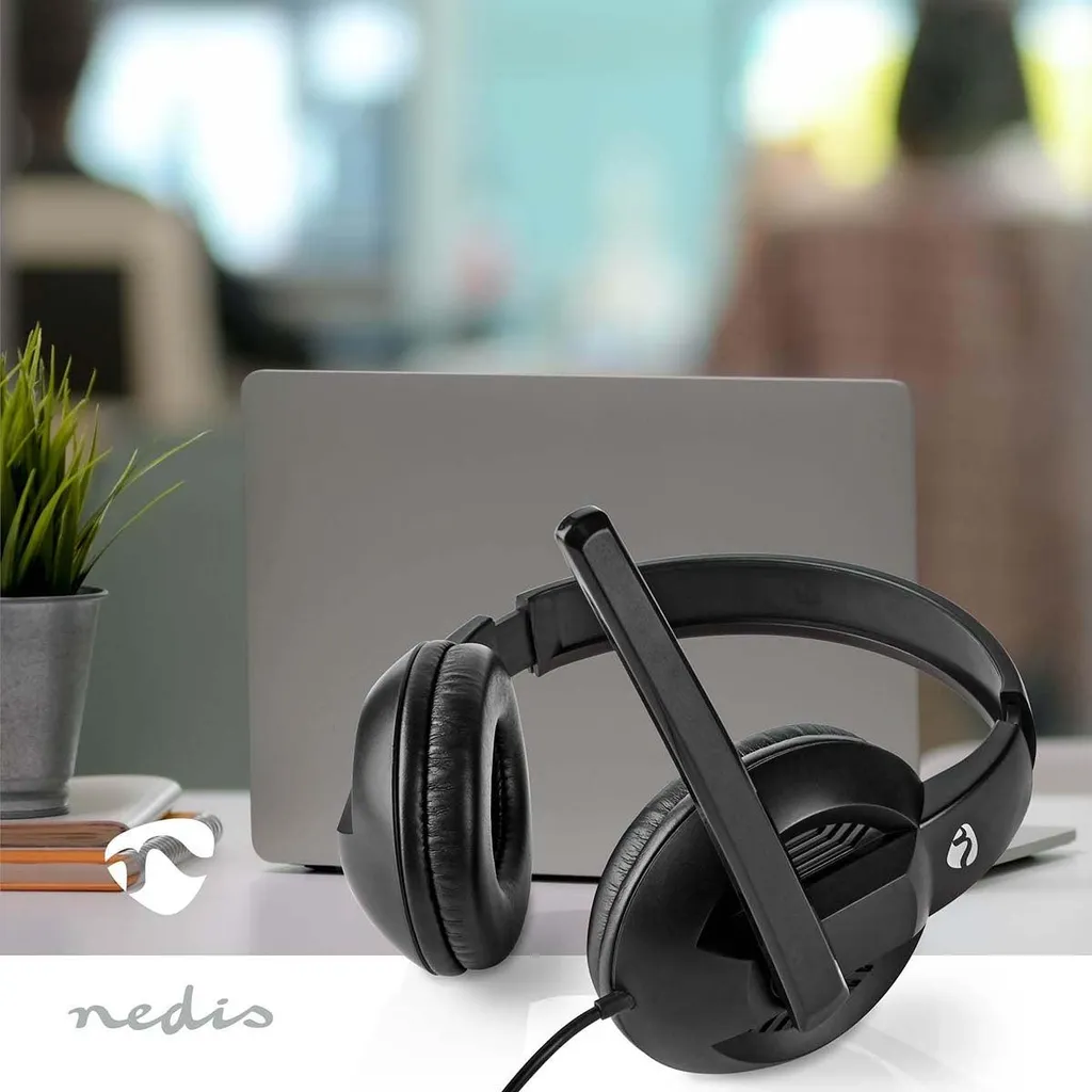 Casque PC Stéréo Over-ear USB Type-A et C avec Micro Pliable Noir - K70