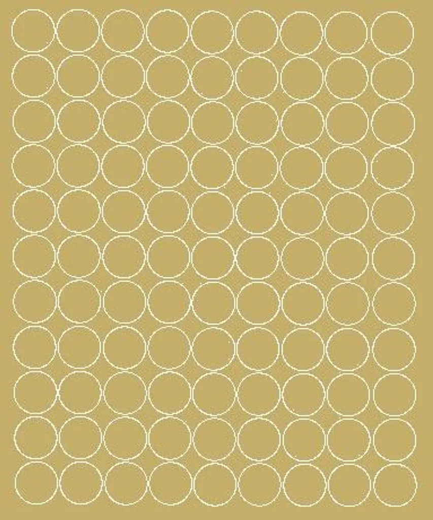 Bollini Oro Opaco 2cm per Scrapbooking - 99 Adesivi Creativi