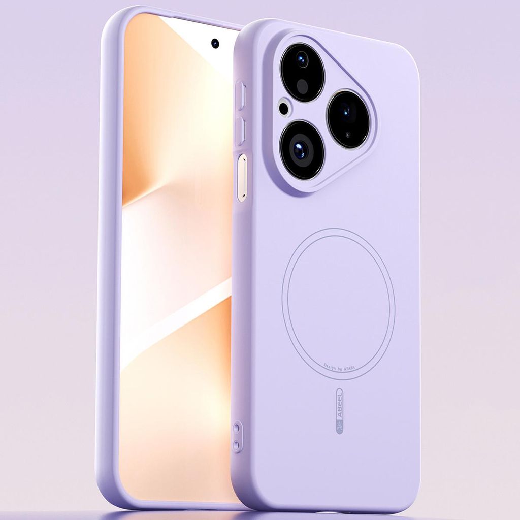Magnetische Handyhülle für Huawei Pura 80, MagSafe kompatible, Flüssig Silikon Stoßfest Kratzfest Hülle Lila