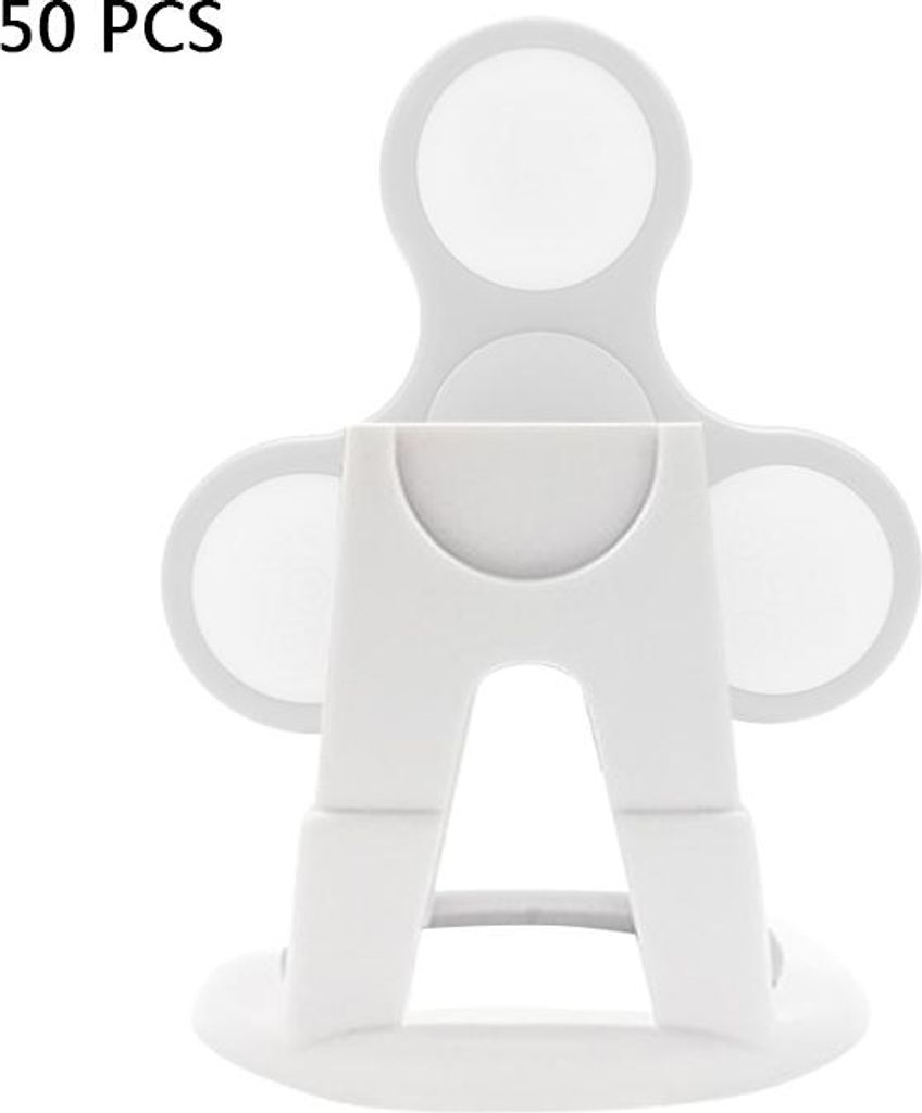 50 PCs Kunststoff Schreibtisch Display Rack Drehhalter für Fidget Spinner (White)