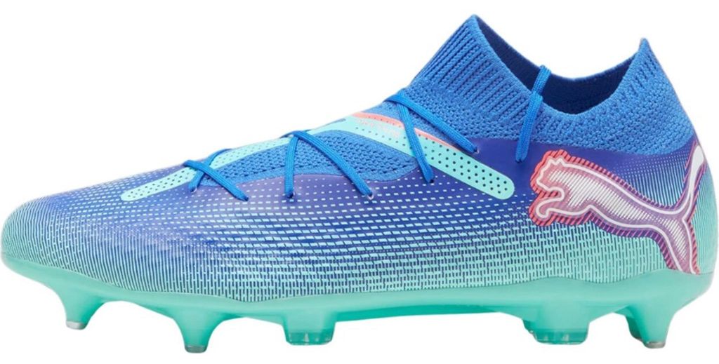 Puma Future 7 Pro MxSG Fußballschuhe Unisex blau weiß electric peppermint Gr 46,5