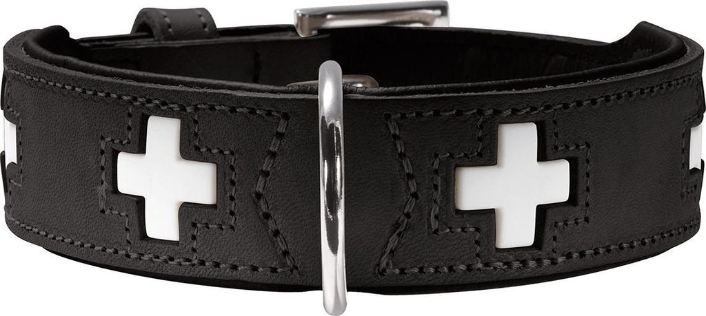 Hunter Halsband Swiss schwarz/schwarz, Größe: 65 cm / Breite: 3,9 cm