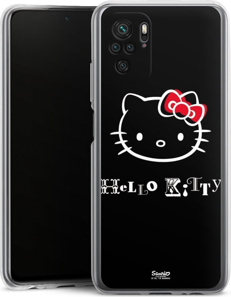 DeinDesign Handyhülle für Xiaomi Redmi Note 10 4G Silikon Hülle Case Smartphone Schutzhülle Fanartikel Hello Kitty Kawaii
