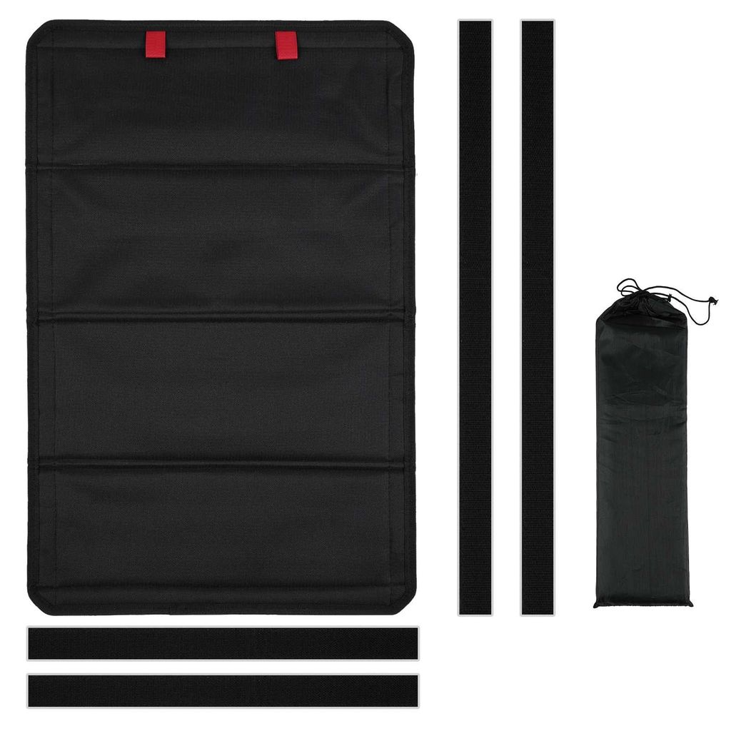 Wohnmobil-Türfenster-Sonnenschutz, faltbare magnetische Verdunkelungsabdeckung, UV-Strahlen-Schutz, Anhänger (25''*16'', schwarz)