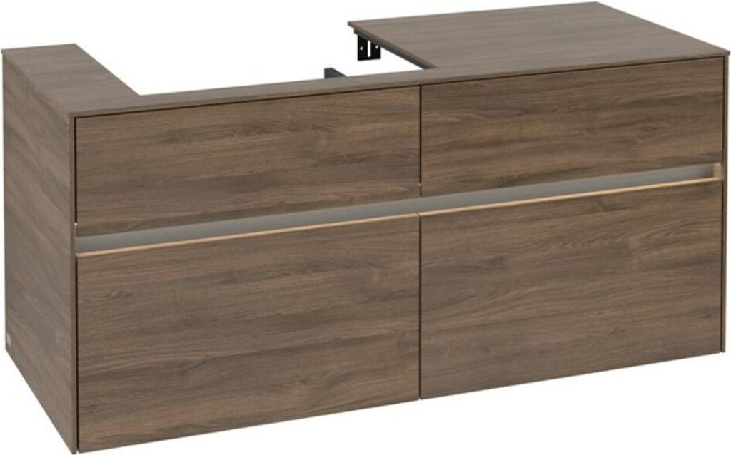 V&B Waschtischunterschrank Collaro 120x54,8x50cm, WT l, LED 8,8 W, Ariz. Oa