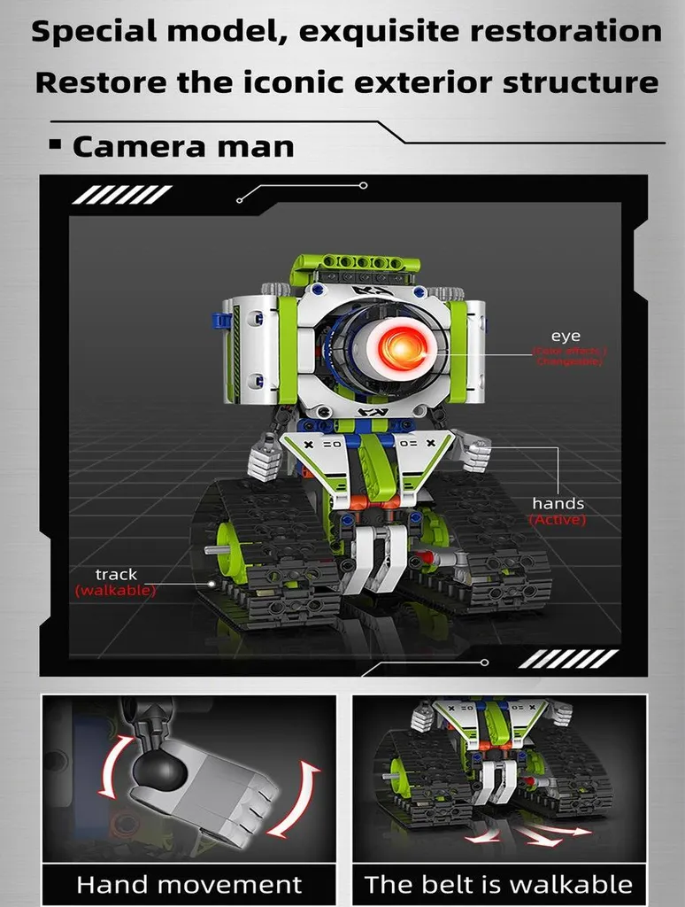 Robot Programmable avec Télécommande 2.4GHz et App Mobile - 337 Pièces - 11