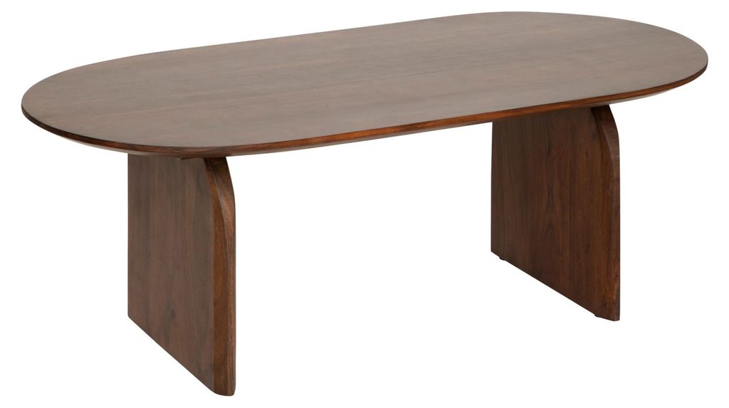 Couchtisch aus Mangoholz mit strukturiertem Finish Produktbild 