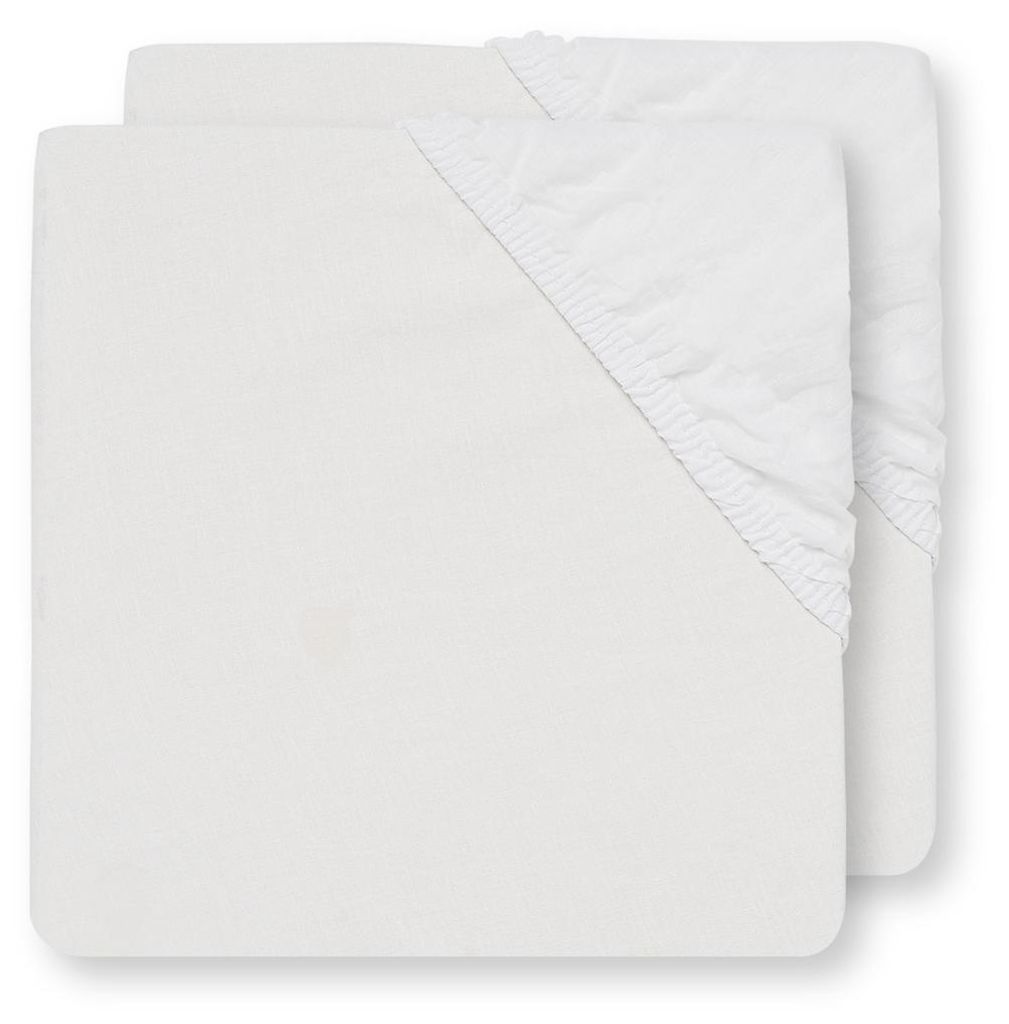 Spannbettlaken Baumwolle 40 x 80 cm - Weiß Produktbild 