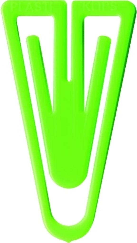 Büroklammern Plastiklips 35mm VE=1000 Stück hellgrün