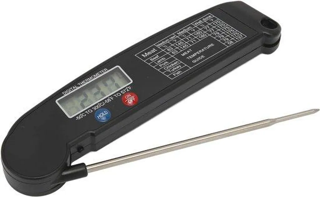 Sonde de cuisson électronique pour viande et barbecue longue portée Inox