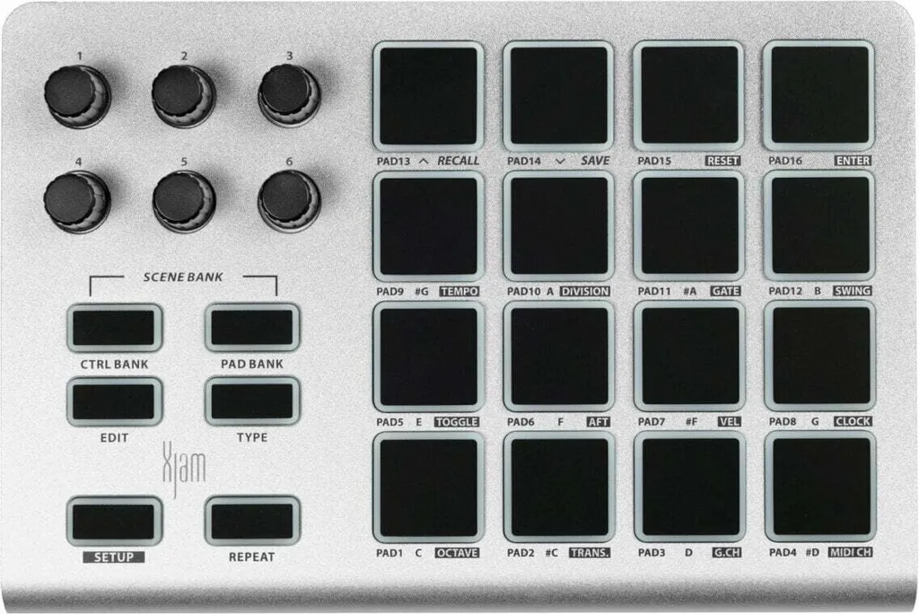 Contrôleur MIDI ESI Xjam pour production musicale sur Ableton et iPhone