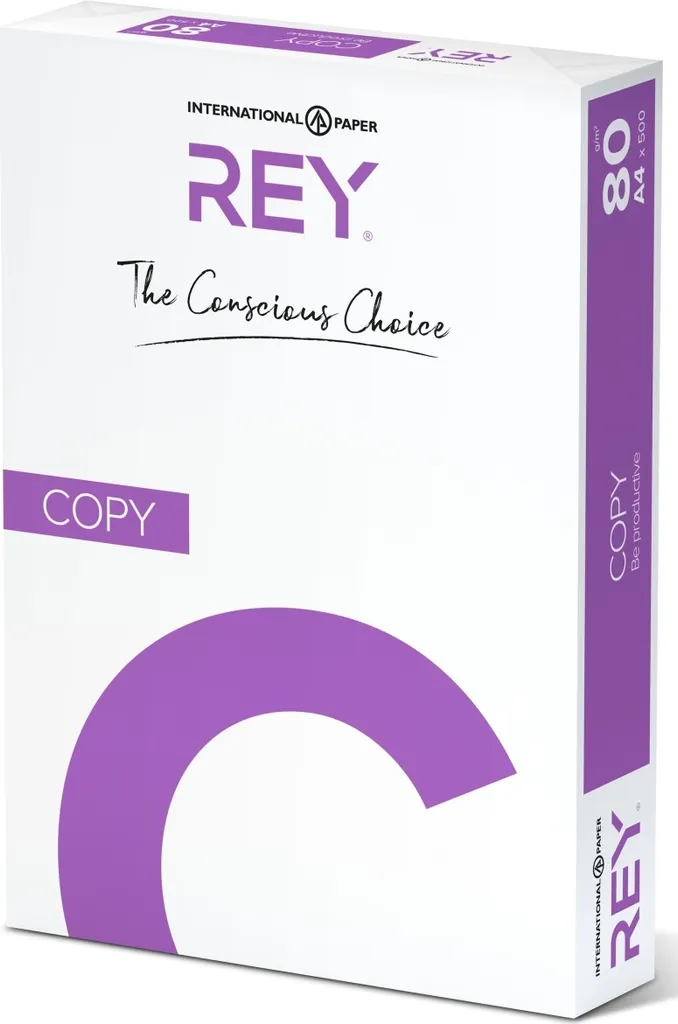 Carta A4 Rey Copy 80g Eco-Friendly - 5 Risme Certificate FSC e Ecolabel