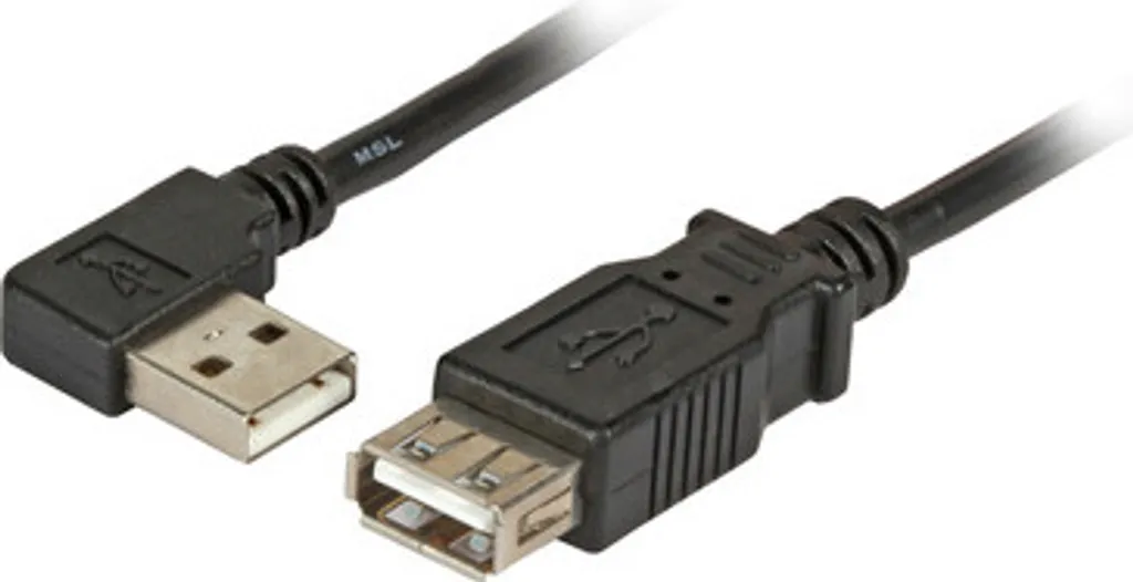 EFB K5246SW.3 EFB USB2.0 Verlängerung A(gewinkelt)-A,St-Bu,3,0m,sw,Classic