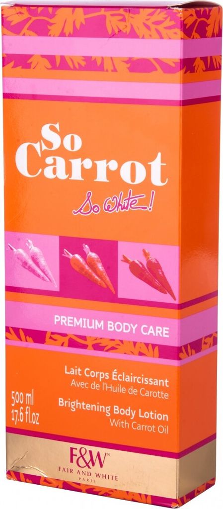Fair & White So Carrot Brightening Body Lotion 500ml. Produktbild 