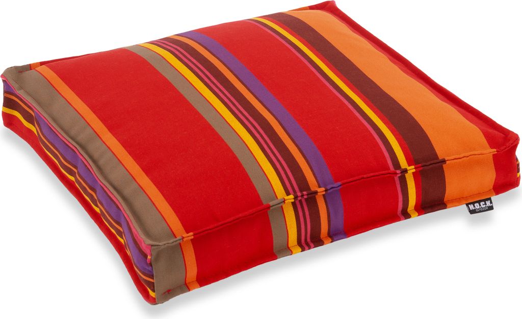 H.O.C.K. Yucatan Outdoor Sitzkissen Stuhlkissen: Wasserabweisend und Lichtecht für den Garten 40x40x5cm rot