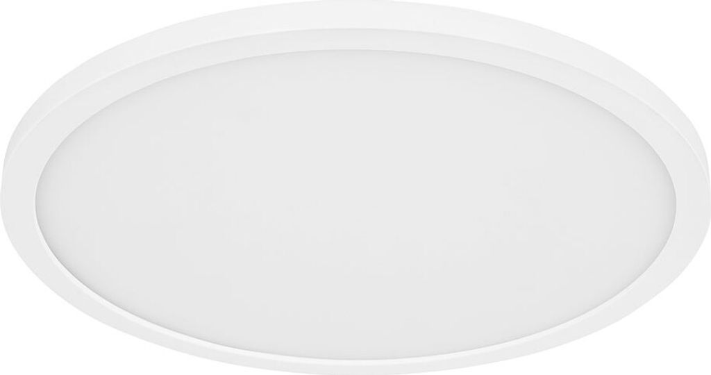 LED Deckenleuchte, dimmbar, Backlight, opal weiß, D 29,4 cm