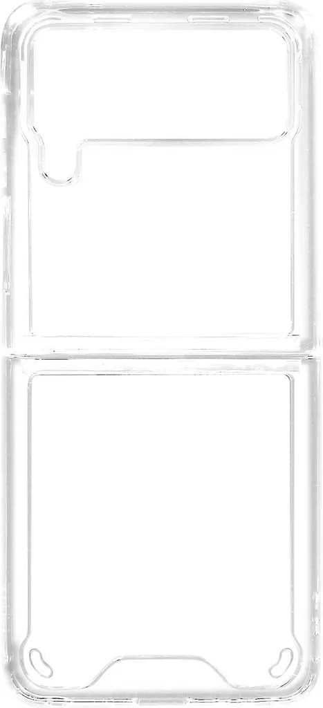 Cover Samsung Z Flip4 Antiurto Crystal - Custodia Trasparente Rigida