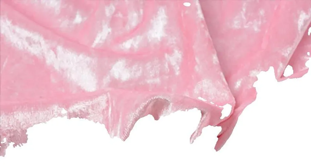 Tissu velours rose 300x160cm pour confection de housses et de coussins