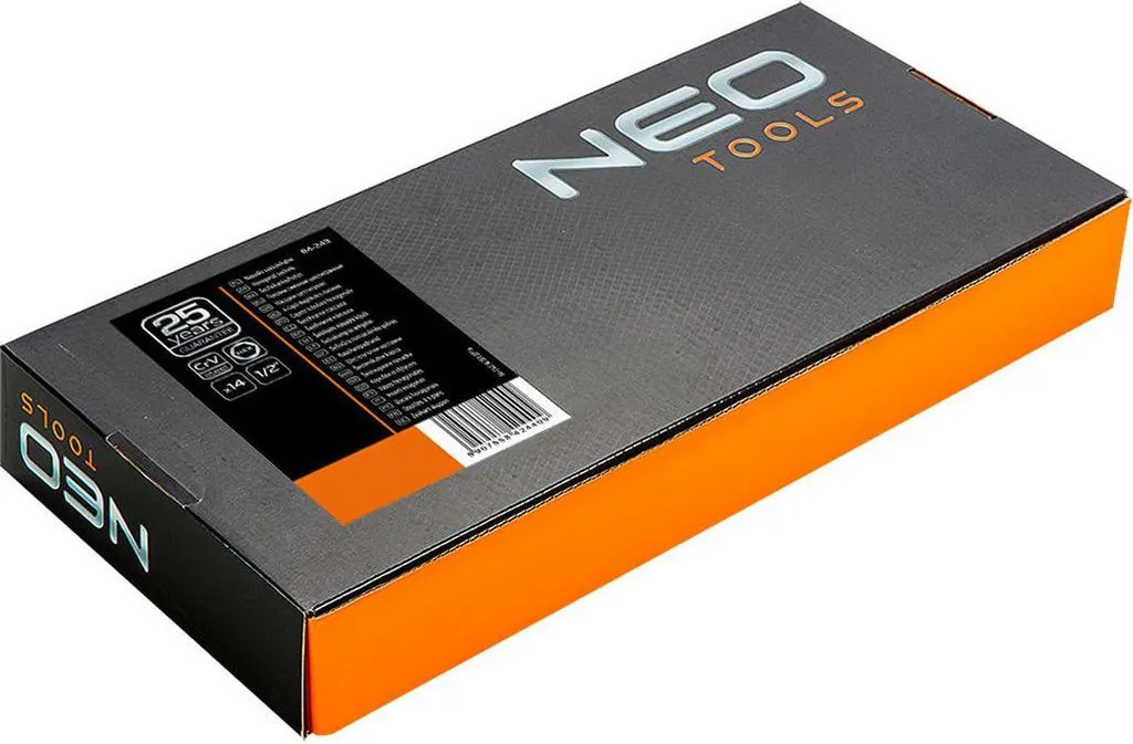 Douilles Longues 1/2 NEO TOOLS pour Accès Difficiles - Coffret 14pcs - 2