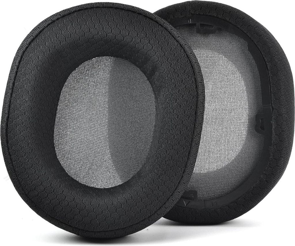 INF 2 Stück Schwarze Mesh-Ohrpolster Ersatz für Corsair HS55, HS65 Headsets
