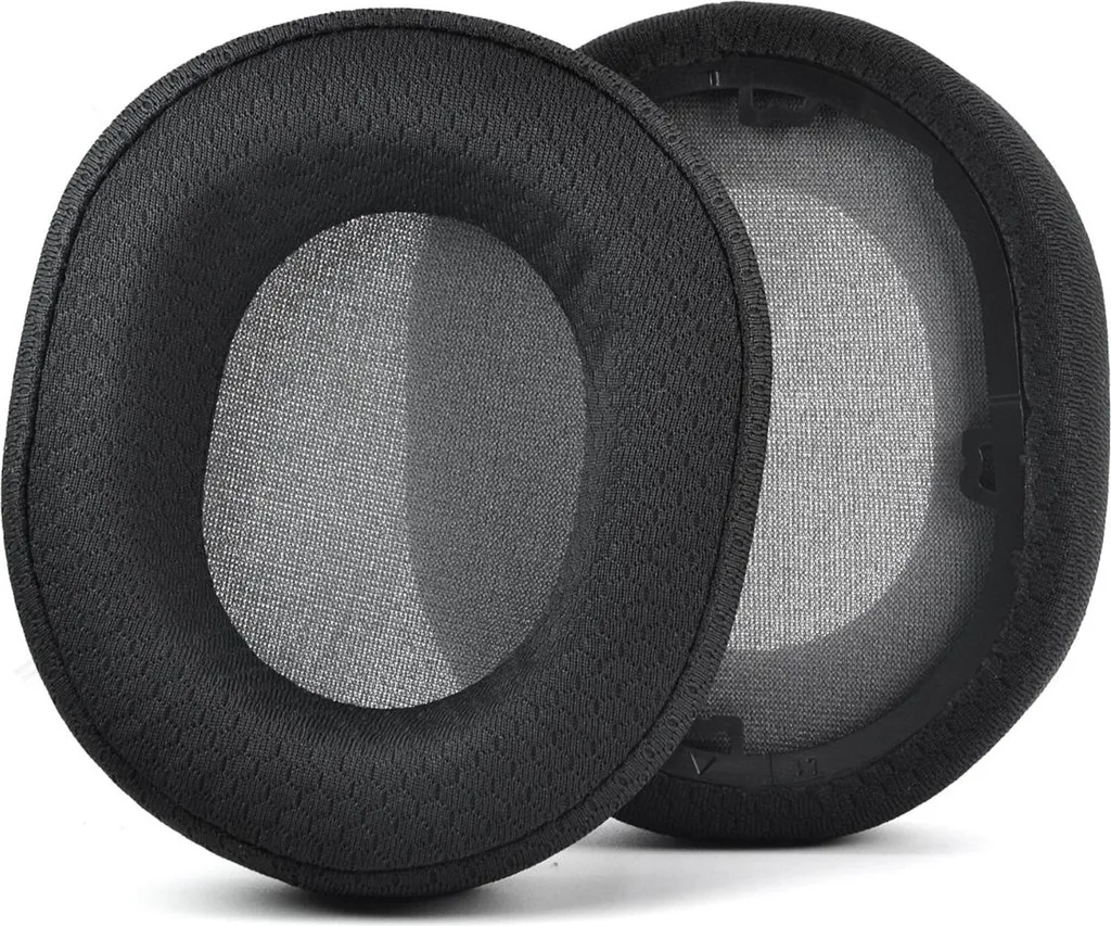 Coppia Cuscinetti Neri per Corsair HS55/HS65 | Mesh Soft-Touch INF