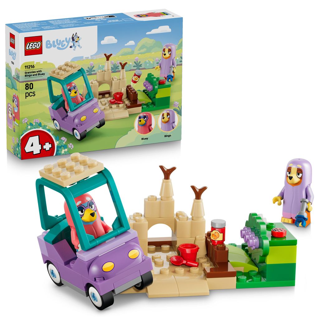 LEGO Bluey Omas mit Bingo und Bluey - Lernspielzeug mit Produktbild 