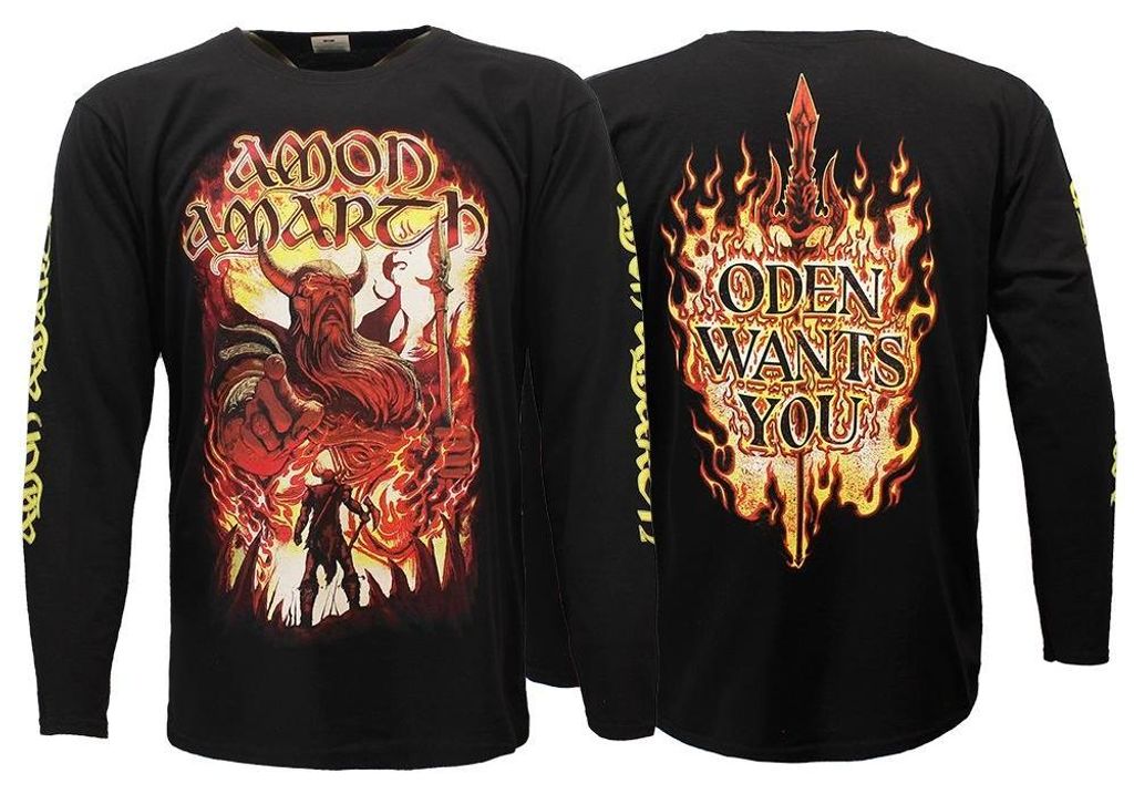 Amon Amarth Oden Wants You Langarm-T-Shirt - M