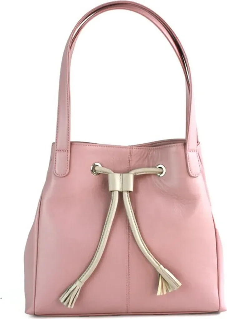 Sac à main Keziah Eastern Counties Leather en cuir EL381 Rose et Ivoire