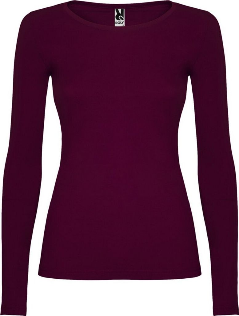 Roly - "Extreme" T-Shirt für Damen Langärmlig PF4235 (XXL) (Granatrot)