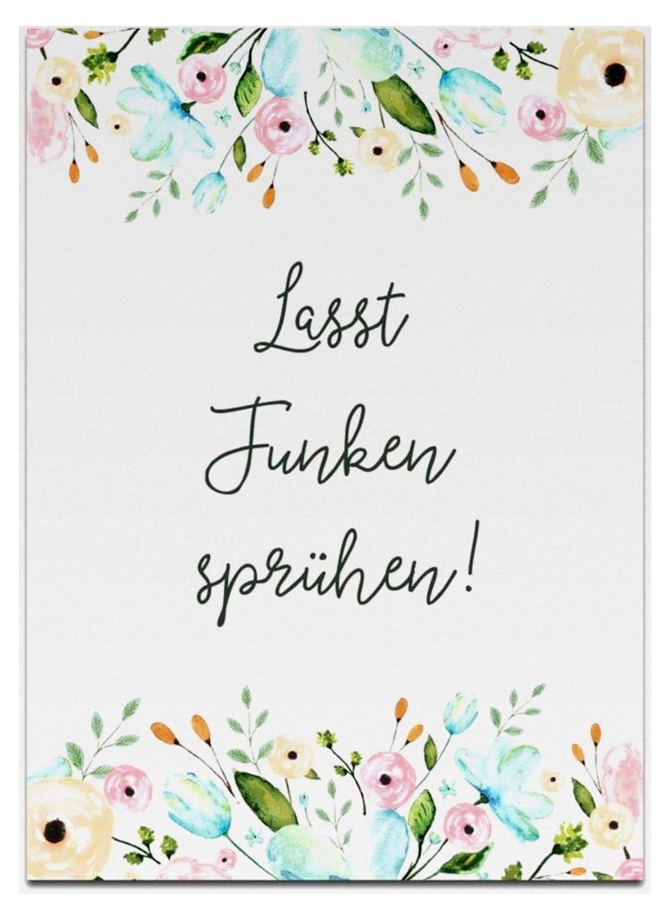 50 Karten für Wunderkerzen als Gastgeschenk zur Hochzeit