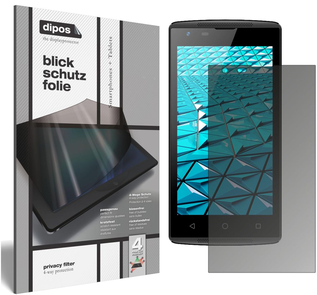 Haier Alpha A1 Blickschutzfolie matt Schutzfolie Folie Display Schutz dipos